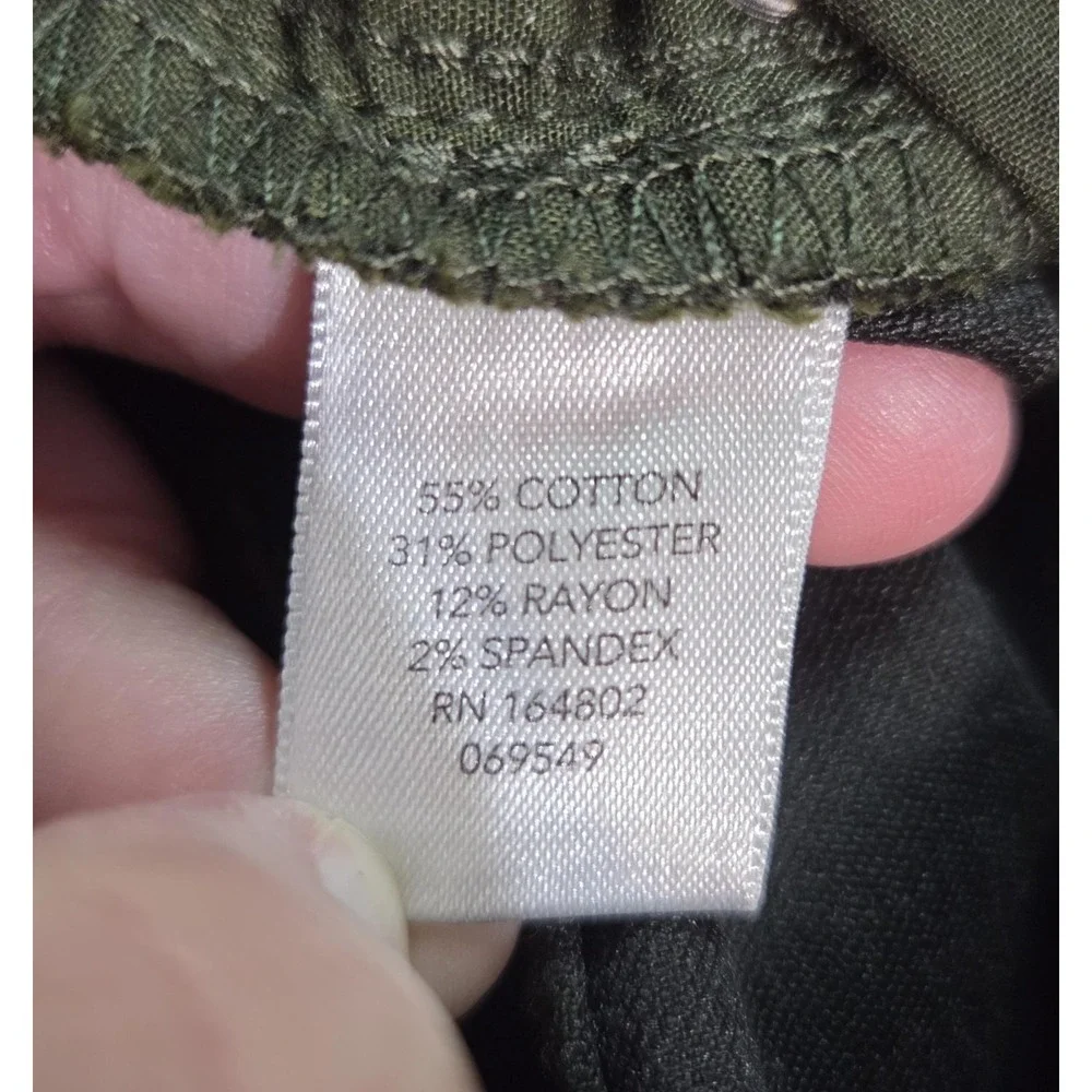 CJ Banks‎ Pants Womens 22W Plus Green Stretch Pull On Skinny Jeggings High Rise